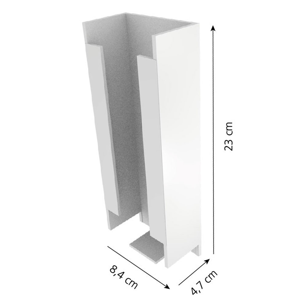 DISPENSER holder (stainless steel) for paper facemasks